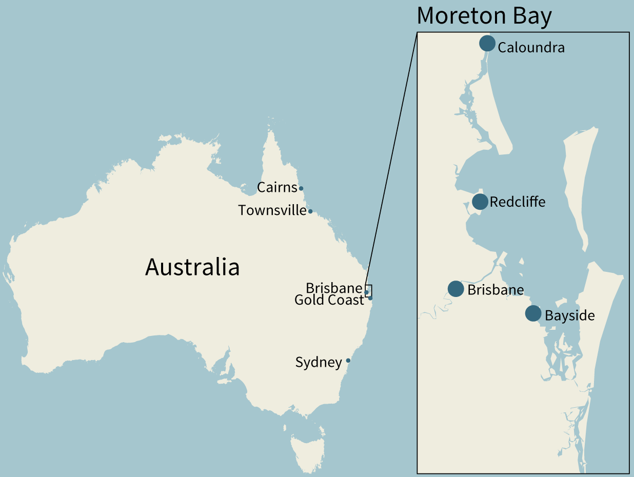 Moreton Bay map