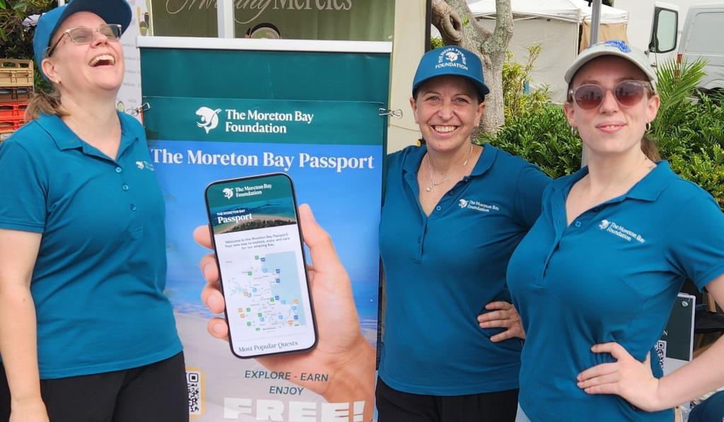 TMBF staff and volunteers at a market